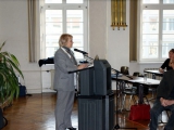 Rosa-Maria Haschke erläutert die Ziele des Fachtages